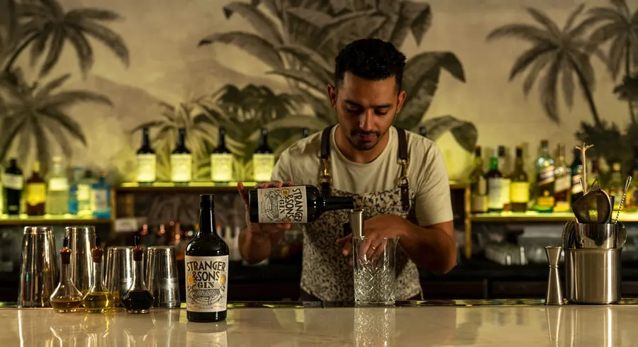Bartender at work